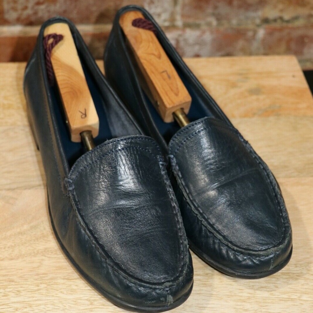 Clarks Bendables Dark Blue Flat Loafers Women's 9